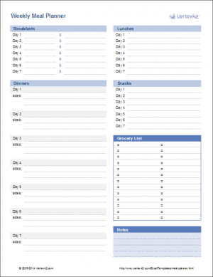 Weekly Meal Planner