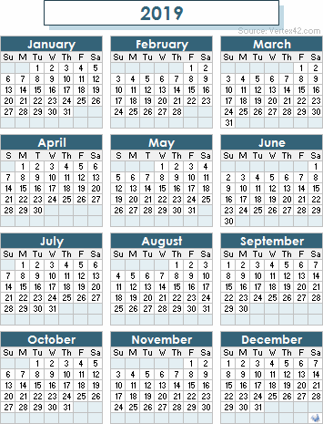 2019 calendar templates and images photo calendars 2019