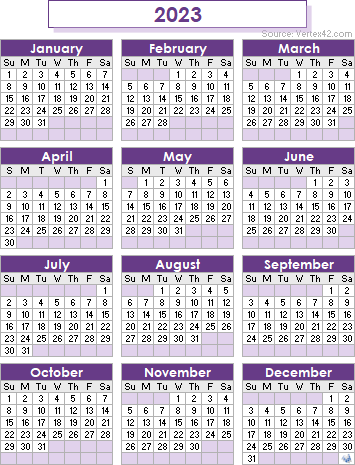 2023 Calendar Templates And Images