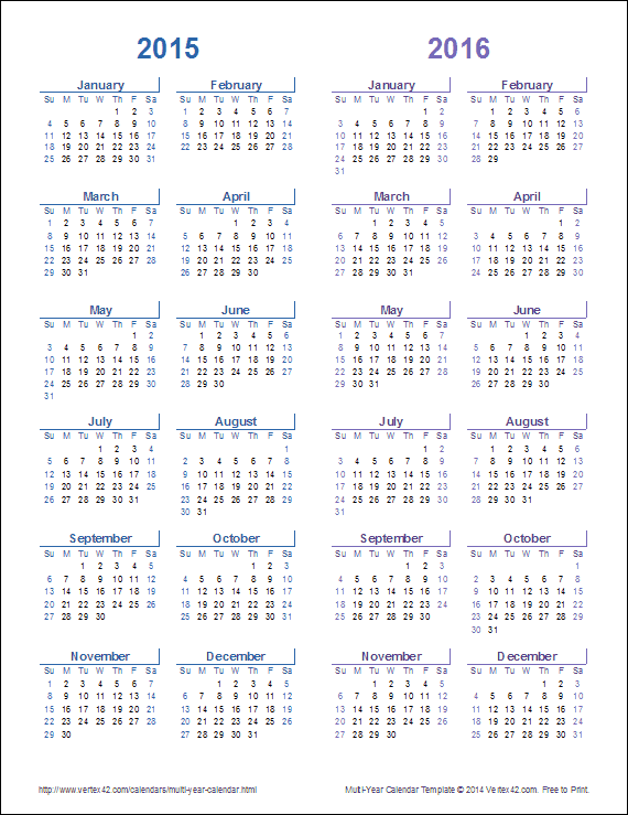 best multiple year printable calendar get your calendar printable