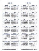Multi-Year Calendars | 2 and 3-Year Calendar Templates