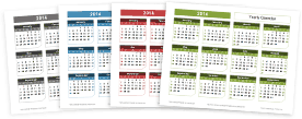 Theme-enabled Yearly Calendars
